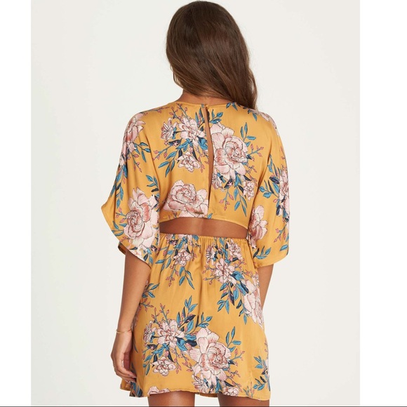 BILLABONG GOLDEN LIGHT FLORAL SHIFT DRESS - Picture 2 of 11